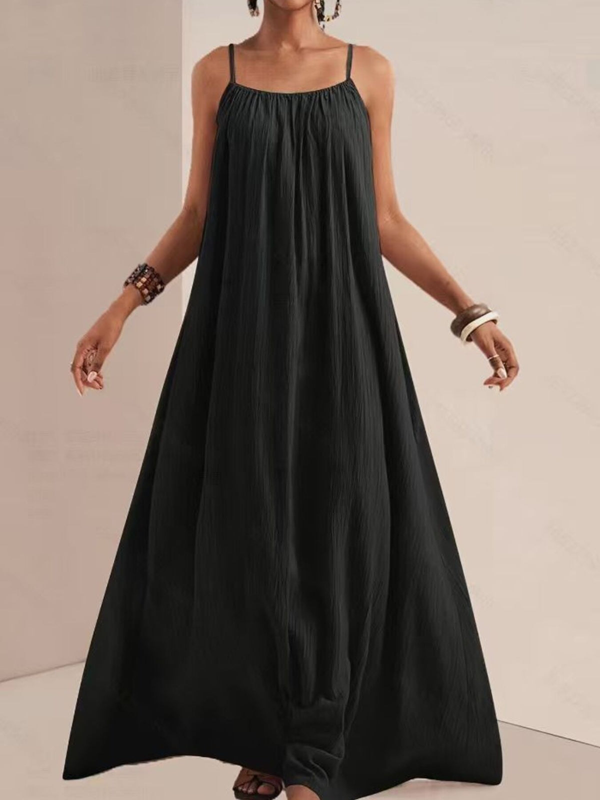 Maxi dress hem and floor length view