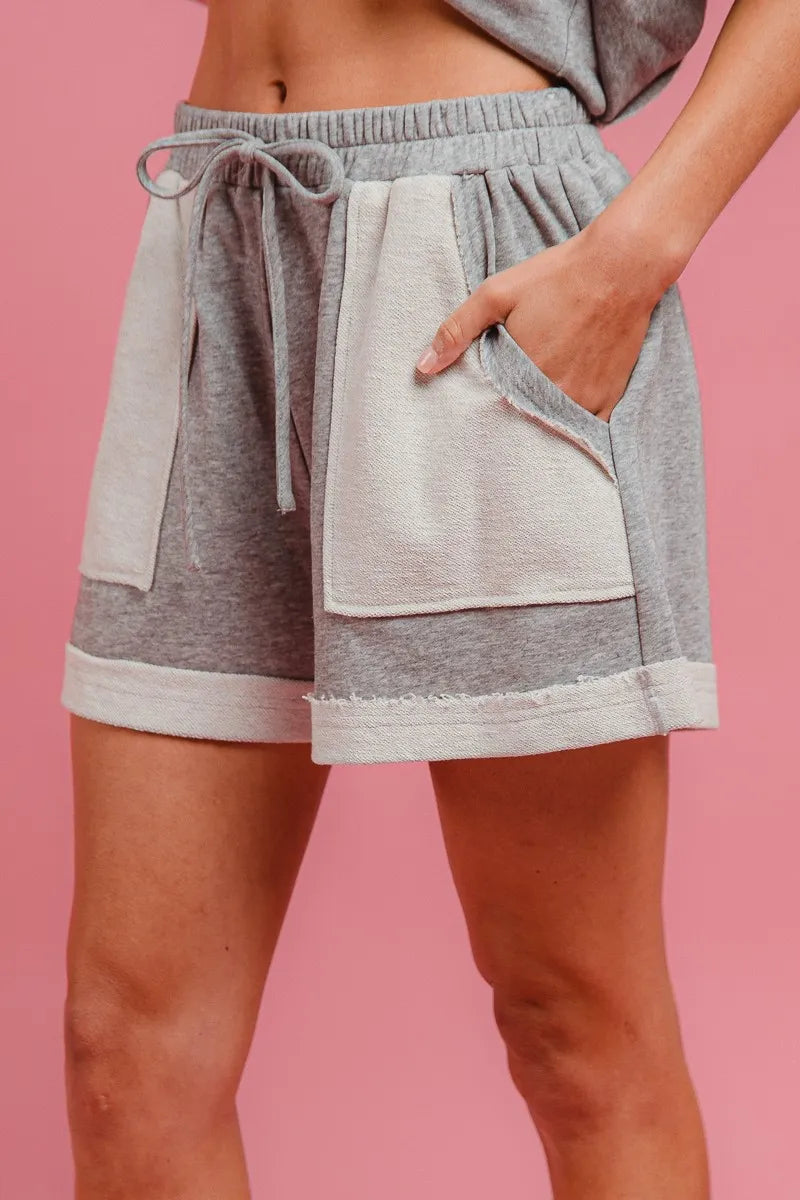 BiBi BiBi French Terry Knit Shorts with Side Pocket