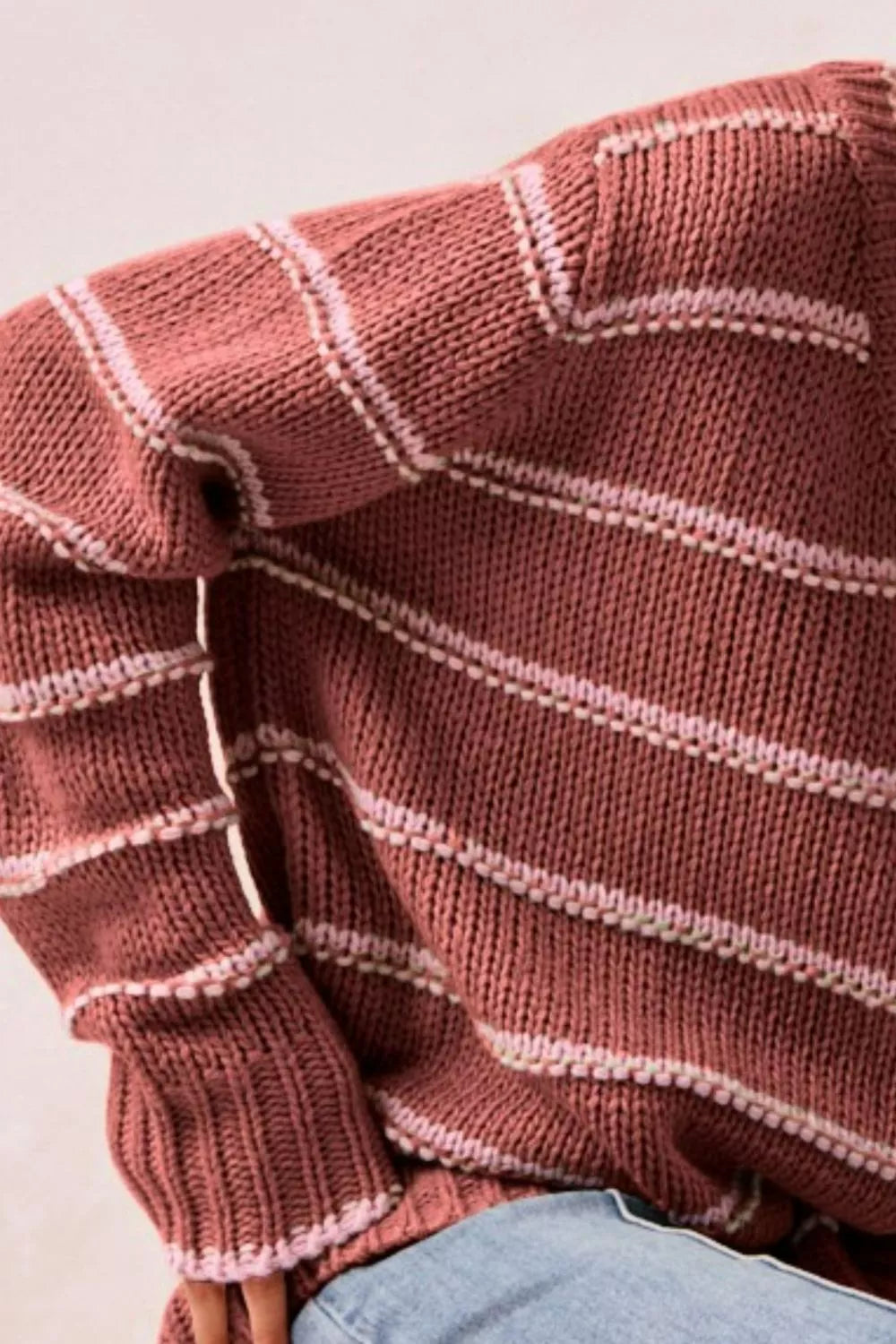 BiBi BiBi Striped Long Sleeve Sweater