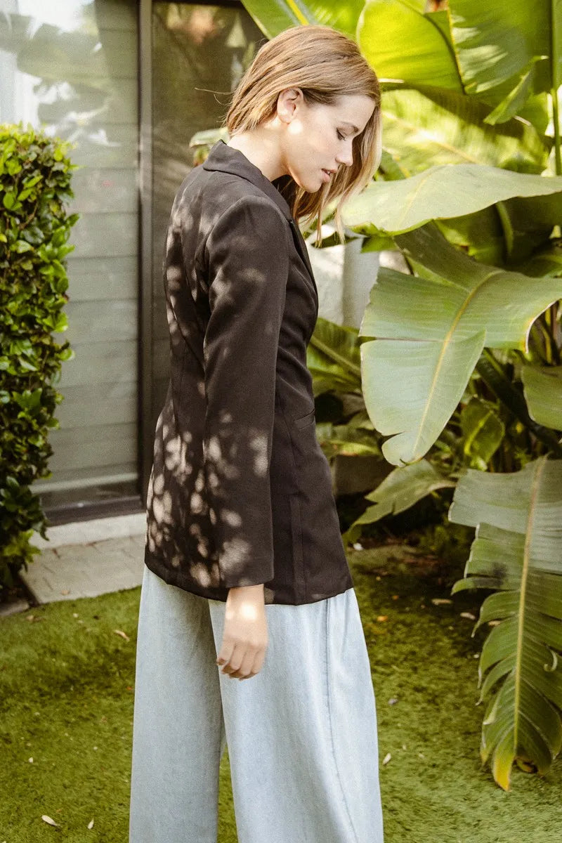 BiBi Blazers BiBi Single Brested Peaked Lapel Blazer