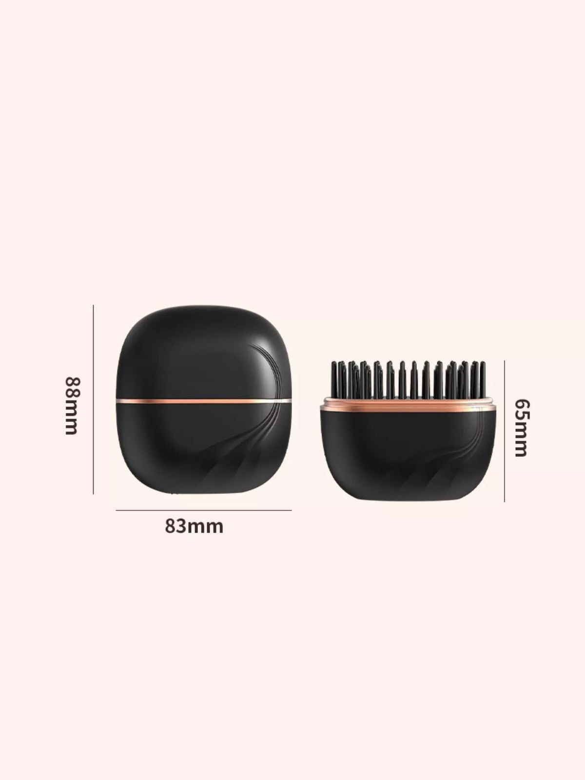 Straightening comb smoothing strands