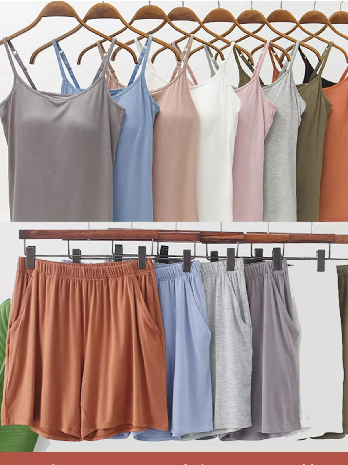 Plus size cami shorts set styled look