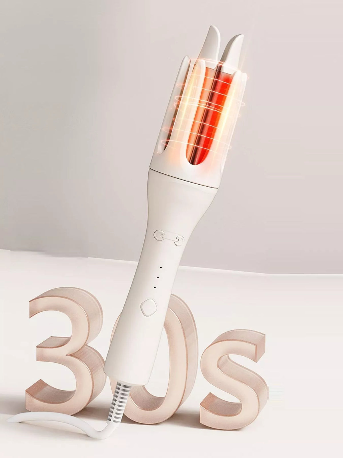 Lilac automatic curling iron front view