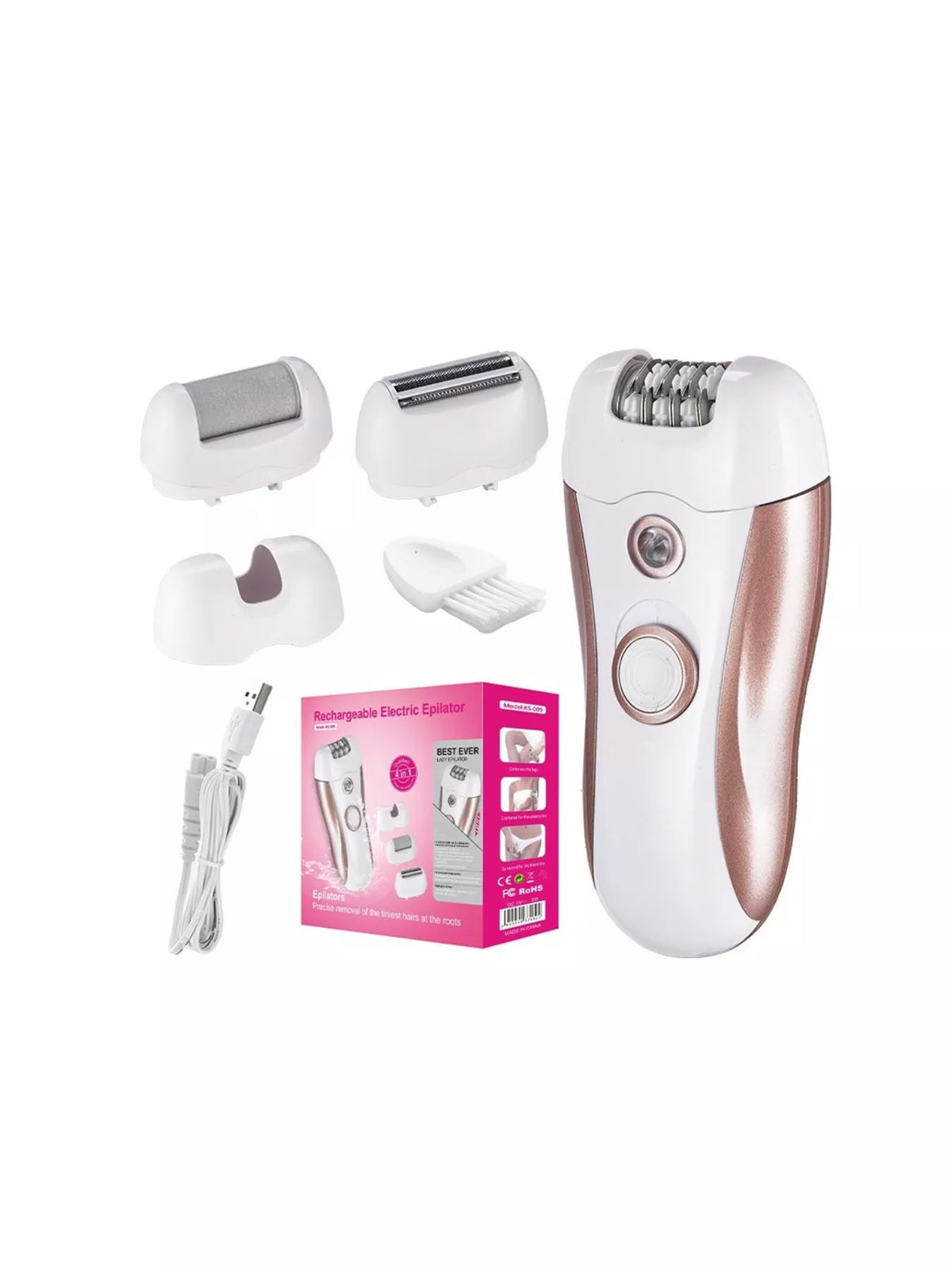 Epilator body side profile