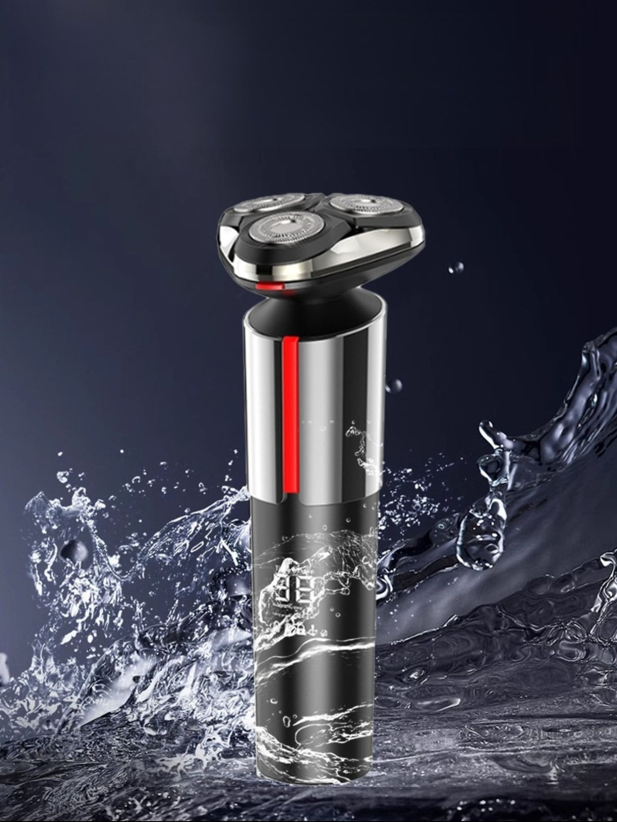 Shaver held in hand