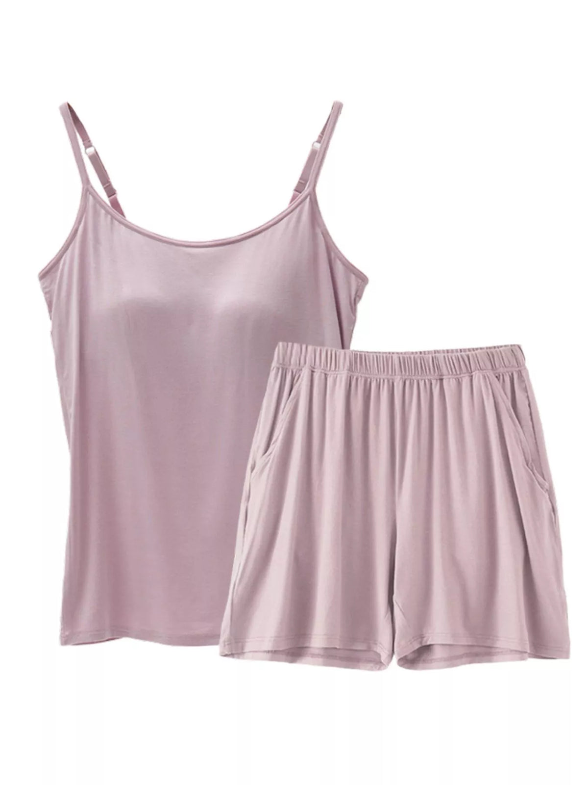 Two piece cami set full length view