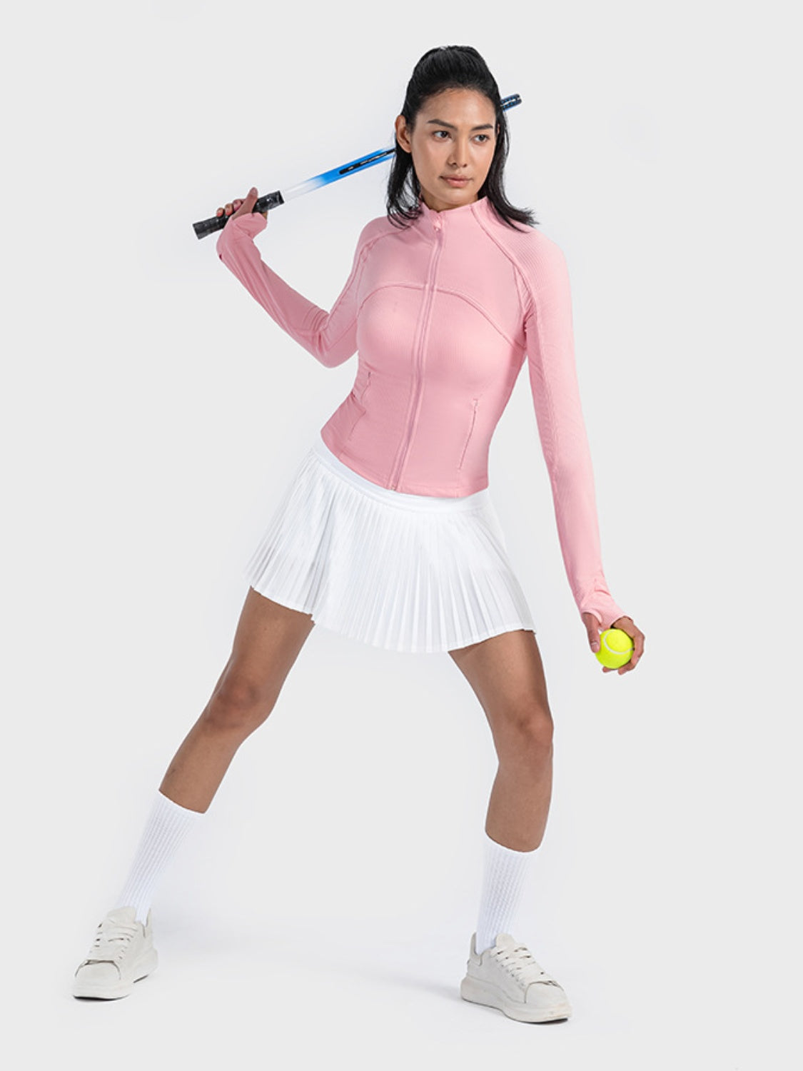 Millennia Zip-Up Long Sleeve Sports Jacket - Fashorio