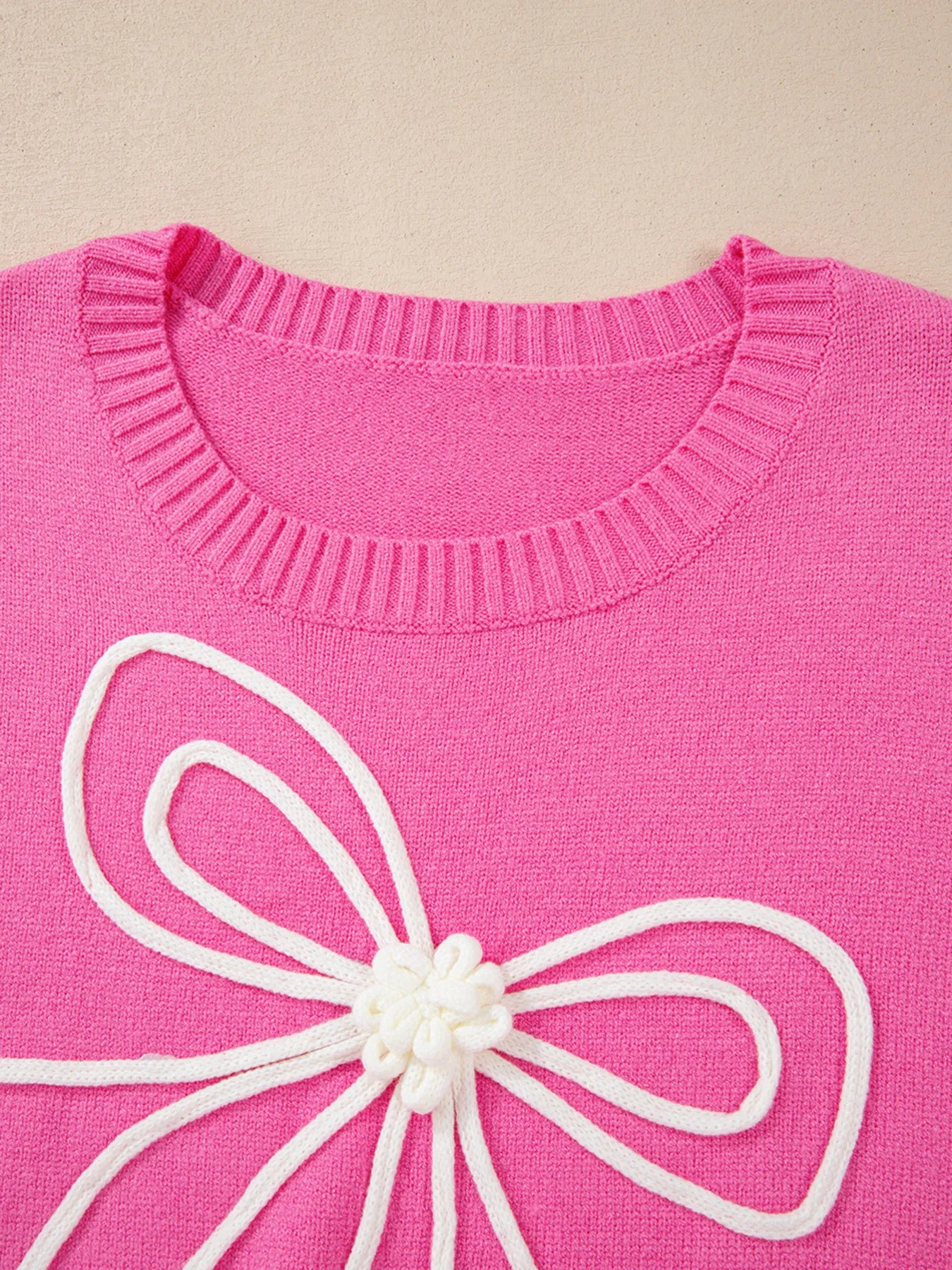 Ribbed Hem Long Sleeve Sweater - Fashorio