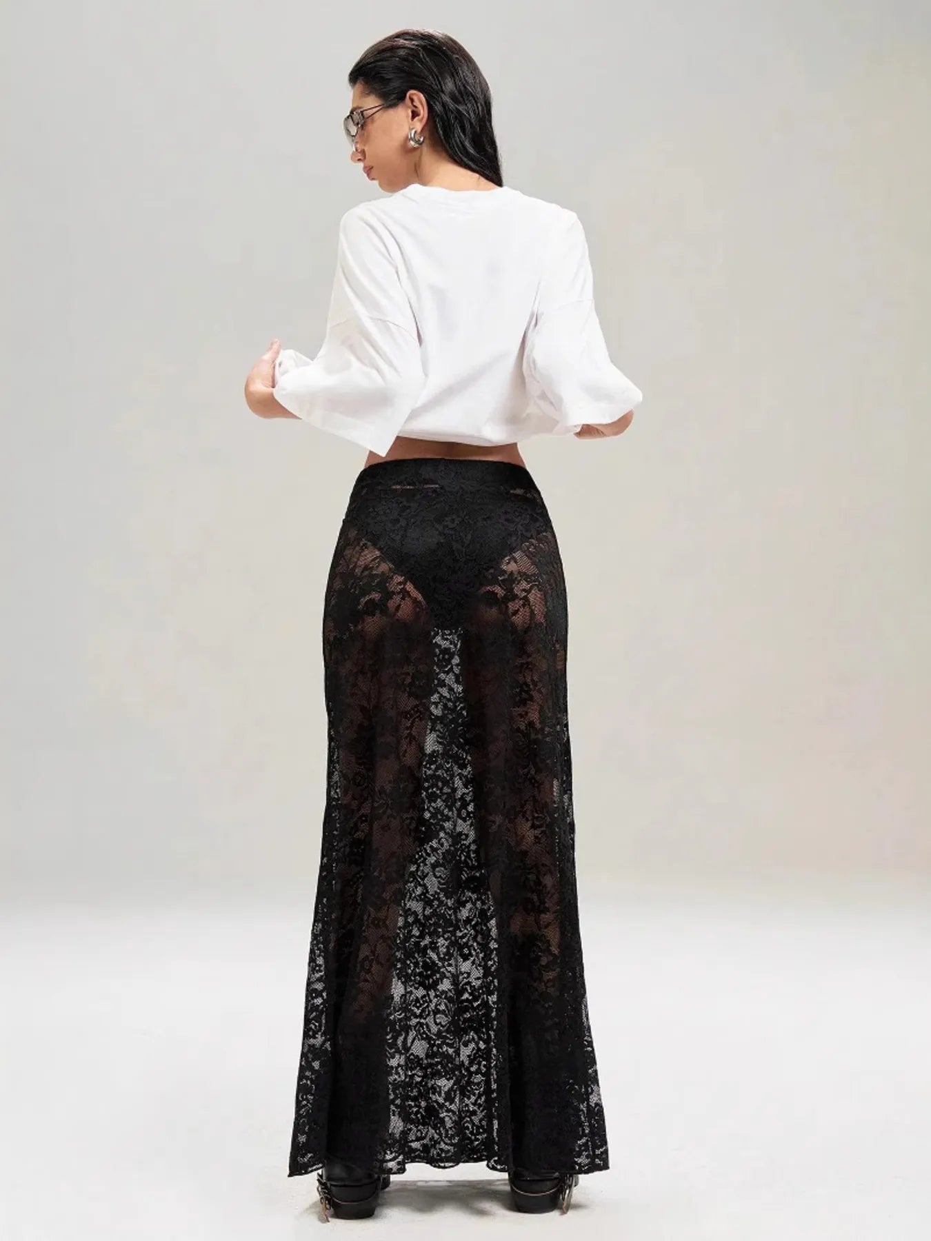 Lace Maxi Skirt - Fashorio