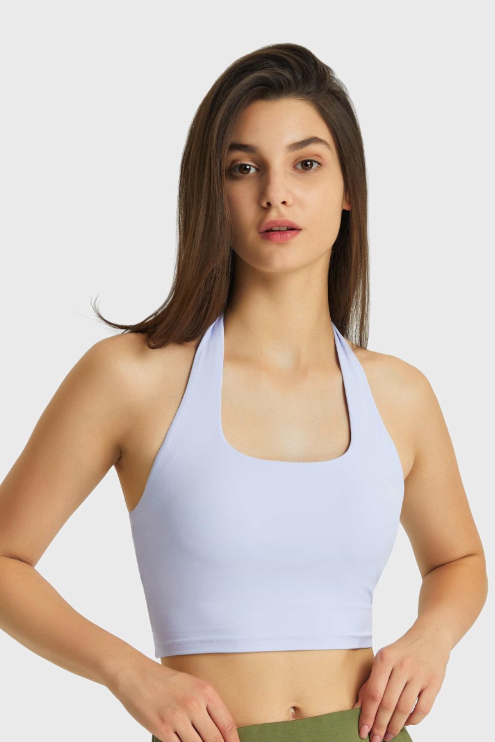 Millennia Breathable Halter Neck Sports Bra - Fashorio