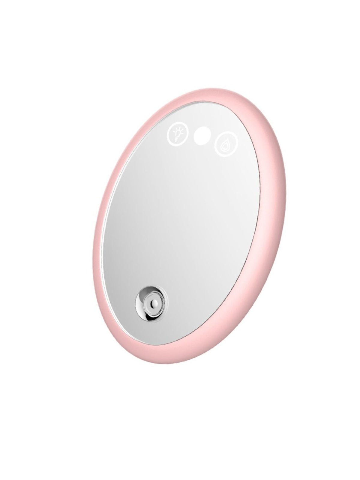 Woman using facial steamer