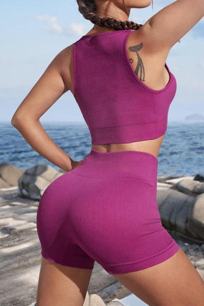 Cutout Two-Piece Sports Set - Fashorio