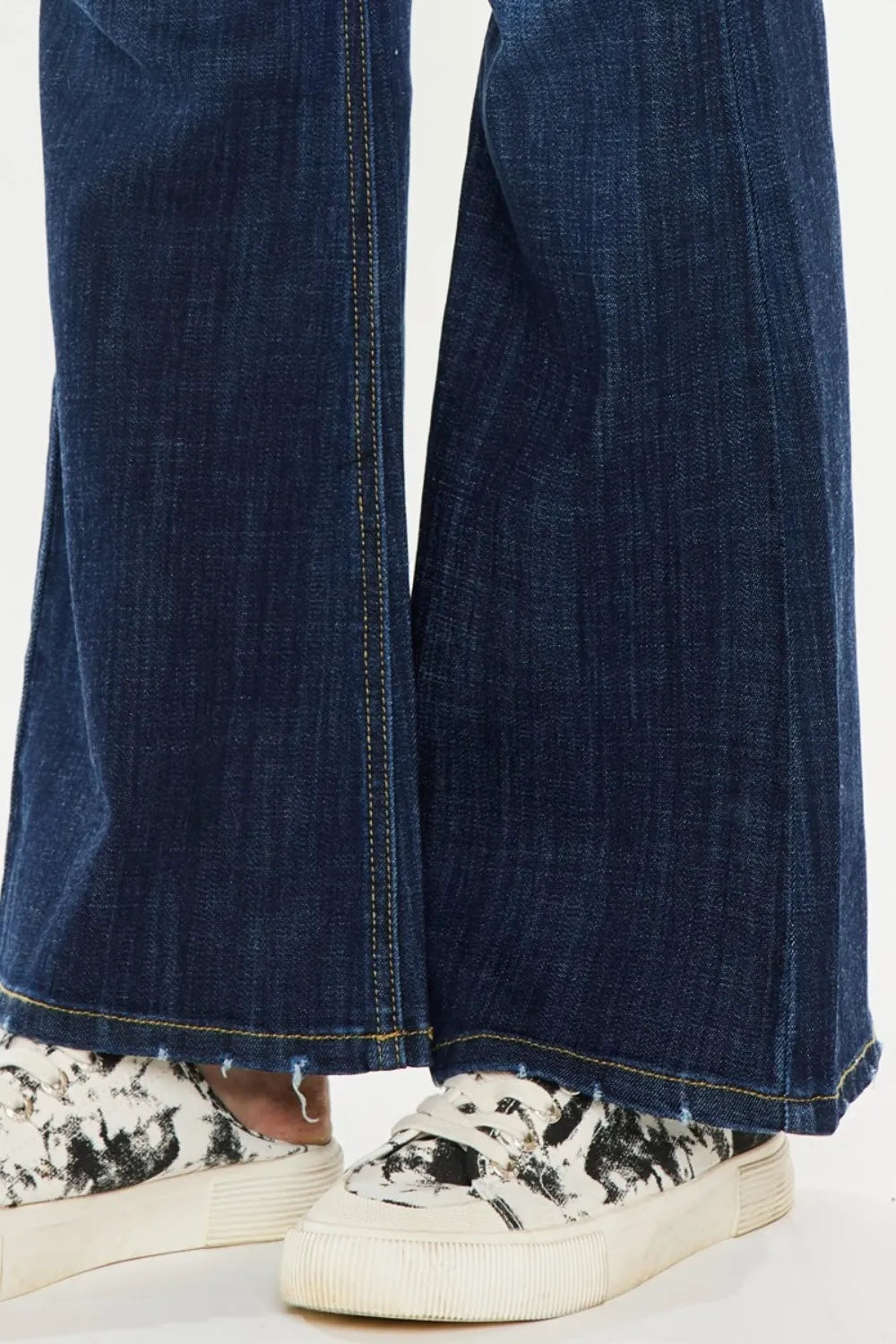 Kancan Full Size Mid Rise Flare Jeans - Fashorio