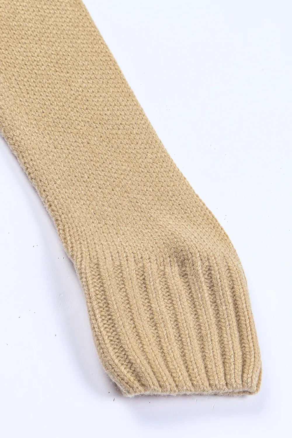 Cable-Knit Button Down V-Neck Cardigan - Fashorio