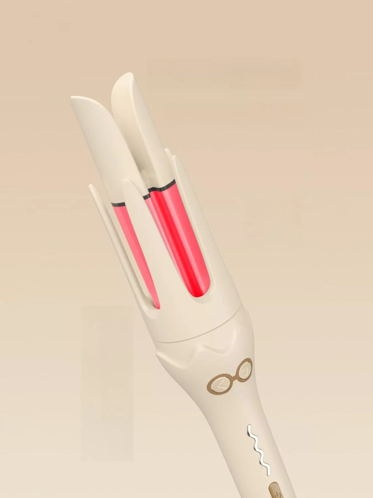 Rotating curling iron control buttons
