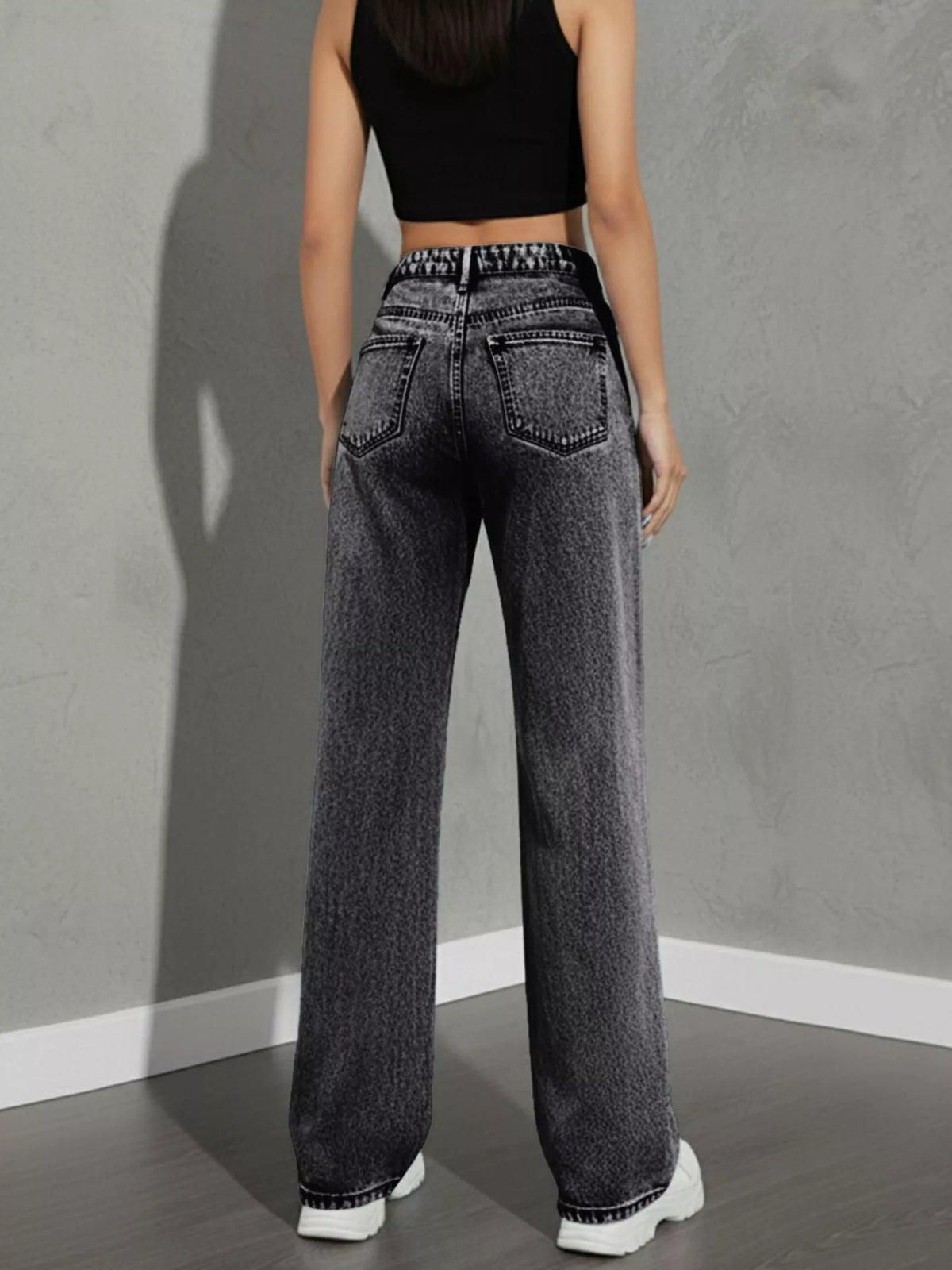 Classic High Waist Wide Leg Jeans, view 25