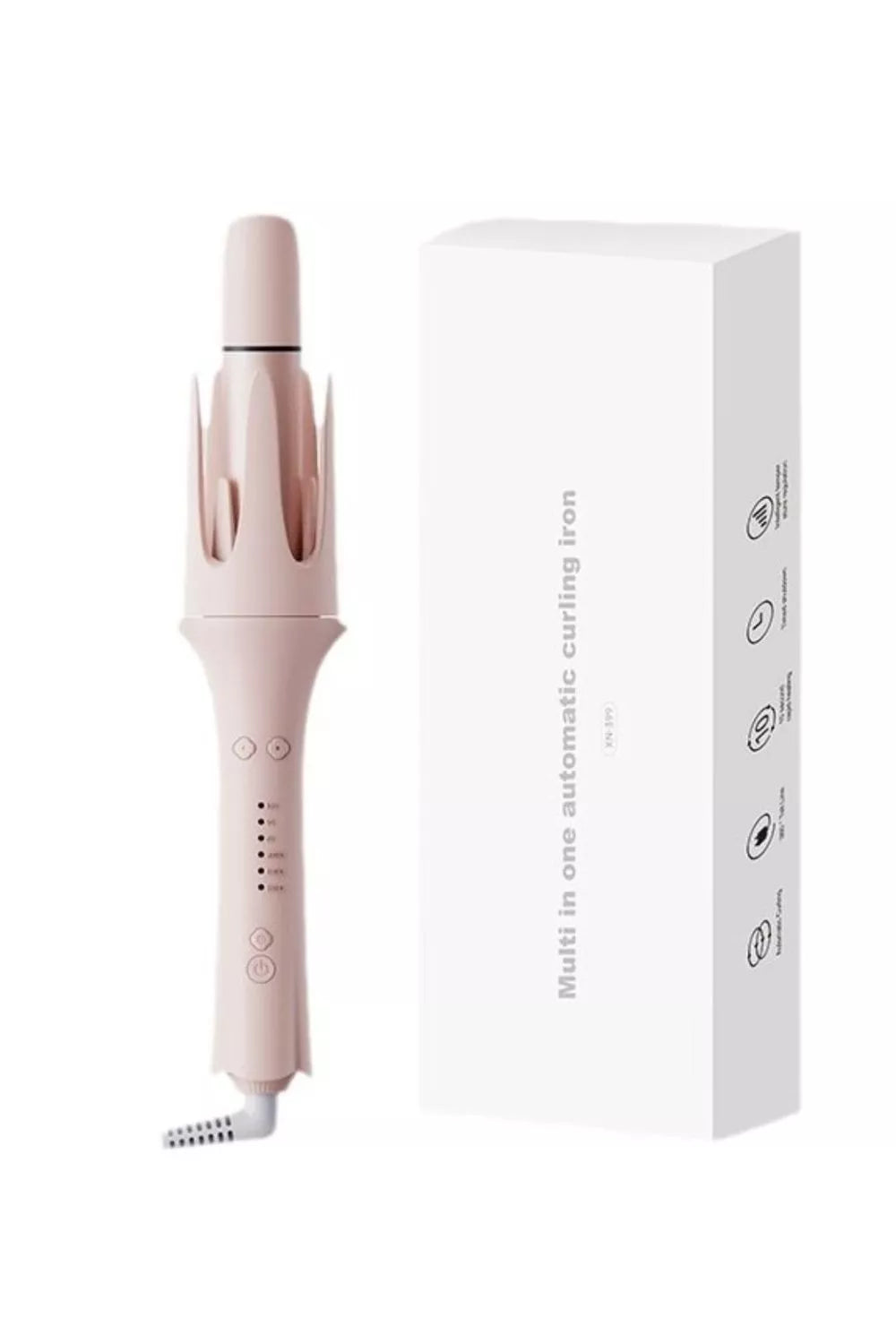 Automatic rotating curling iron full view