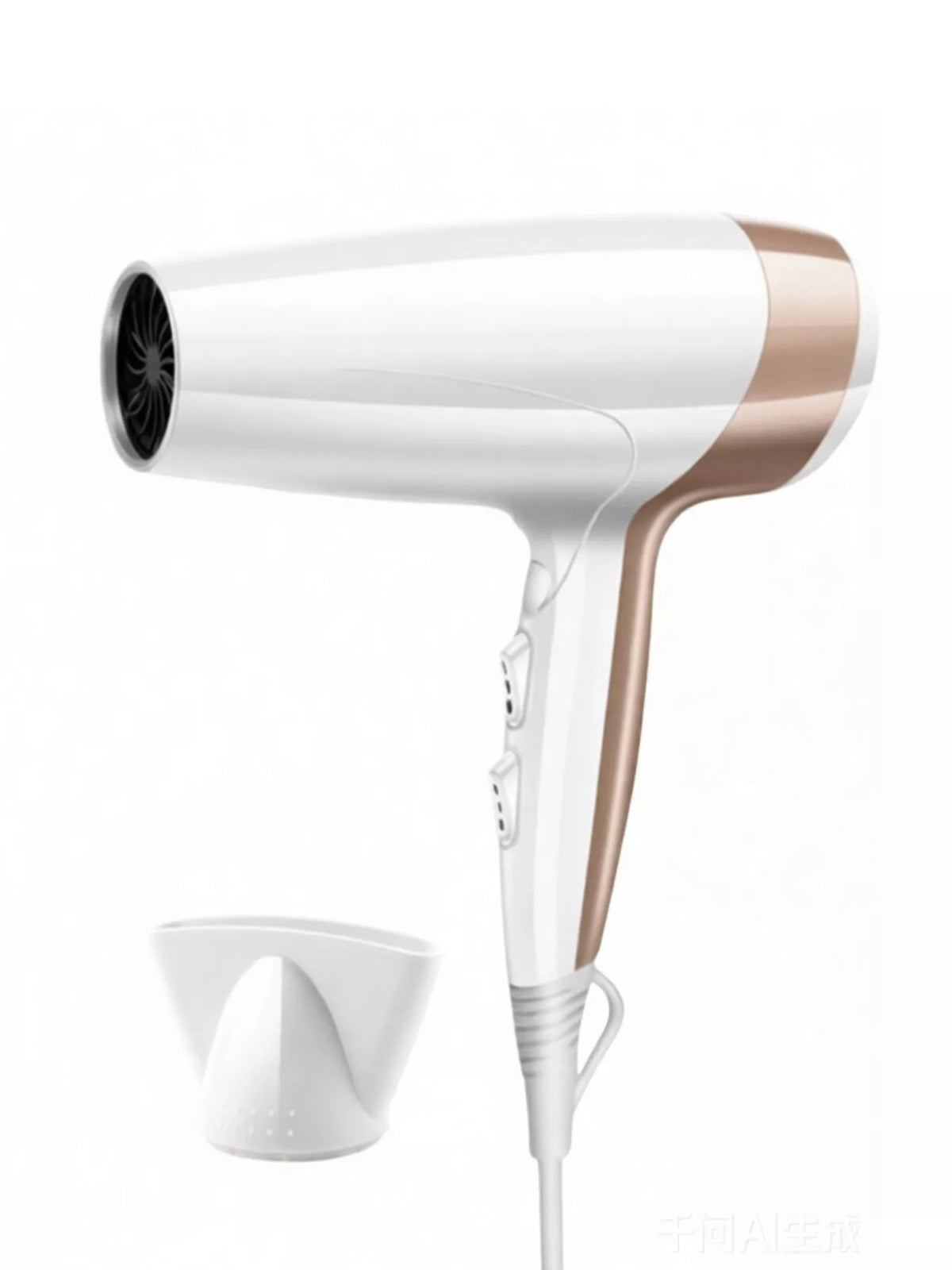 Hair dryer with concentrator nozzle