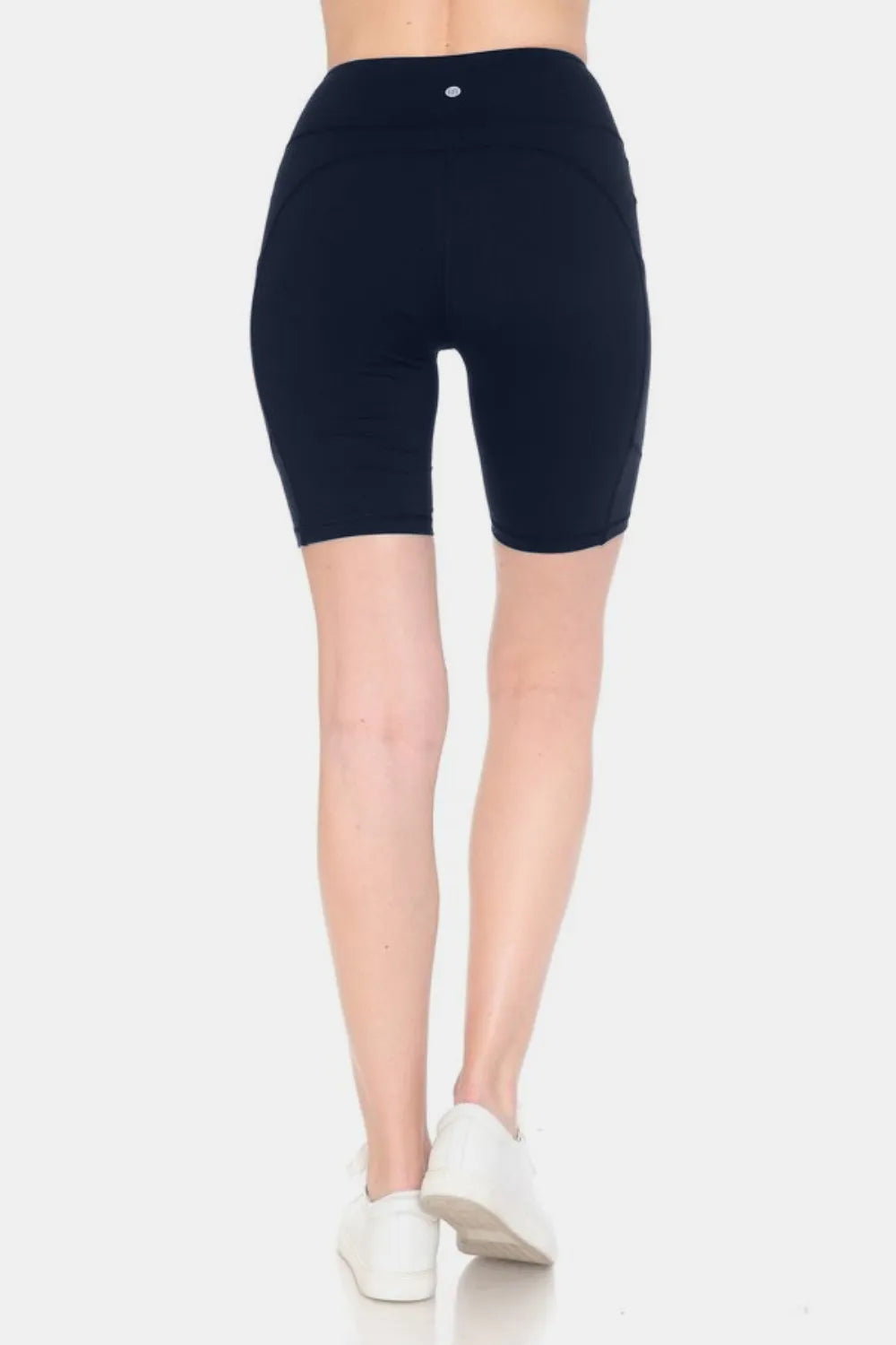 High Waist Active Shorts back view