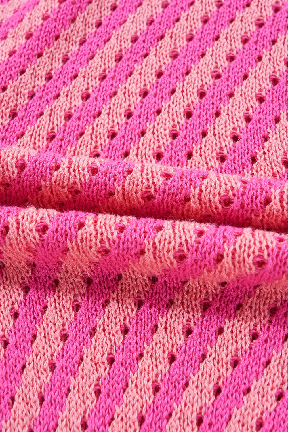 Striped V-Neck Button Up Cardigan - Fashorio