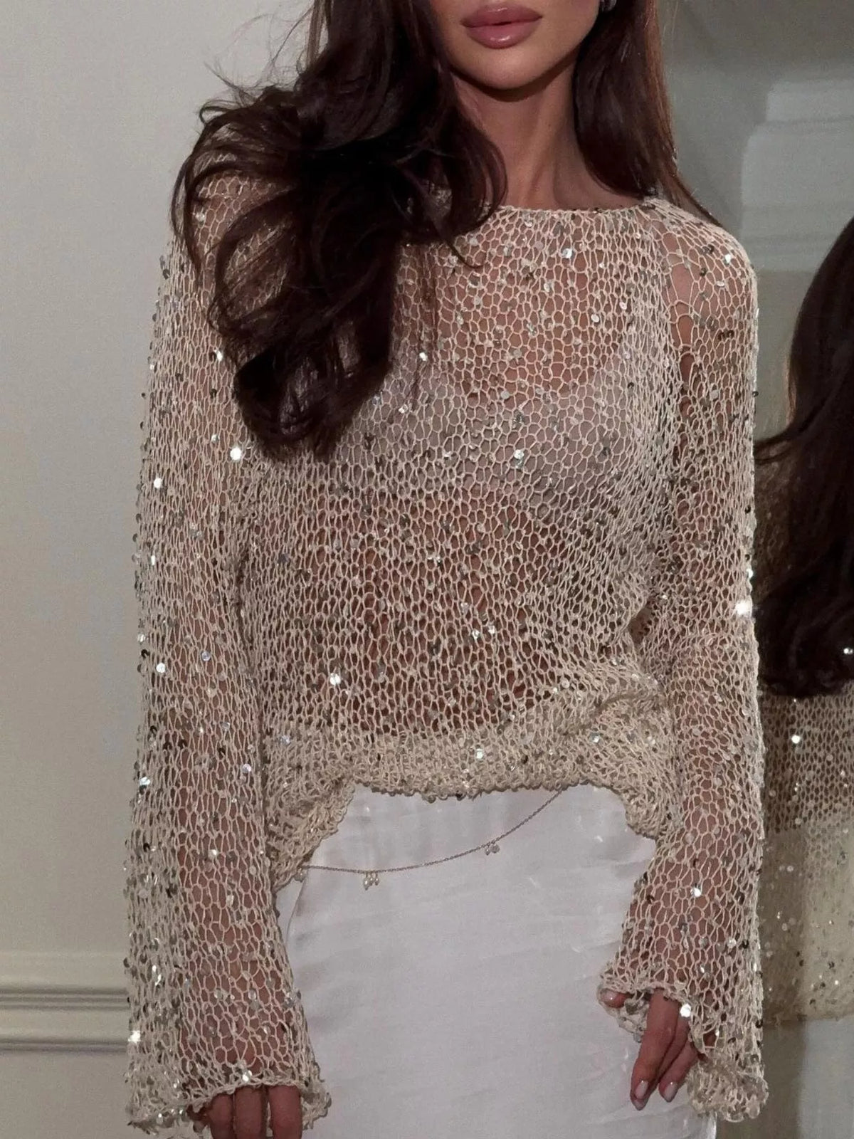 Sequin cover up sunset styling