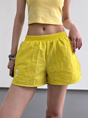 Elastic Waist Cotton Linen Shorts - Fashorio