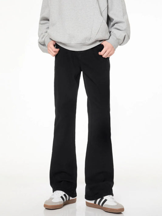 Men's Flare Leg Jeans Black - Fashorio