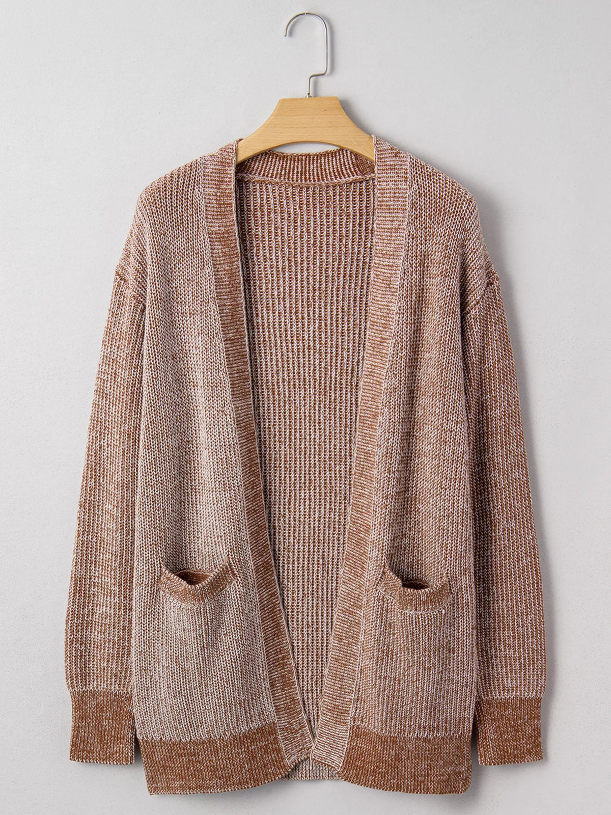 open front cardigan with pockets back view