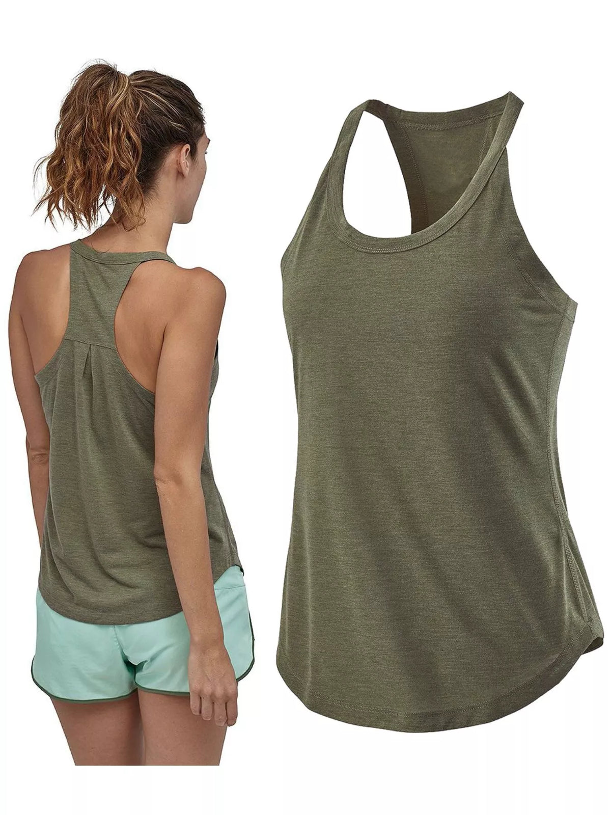 Active tank shown in a dark colorway, front facing