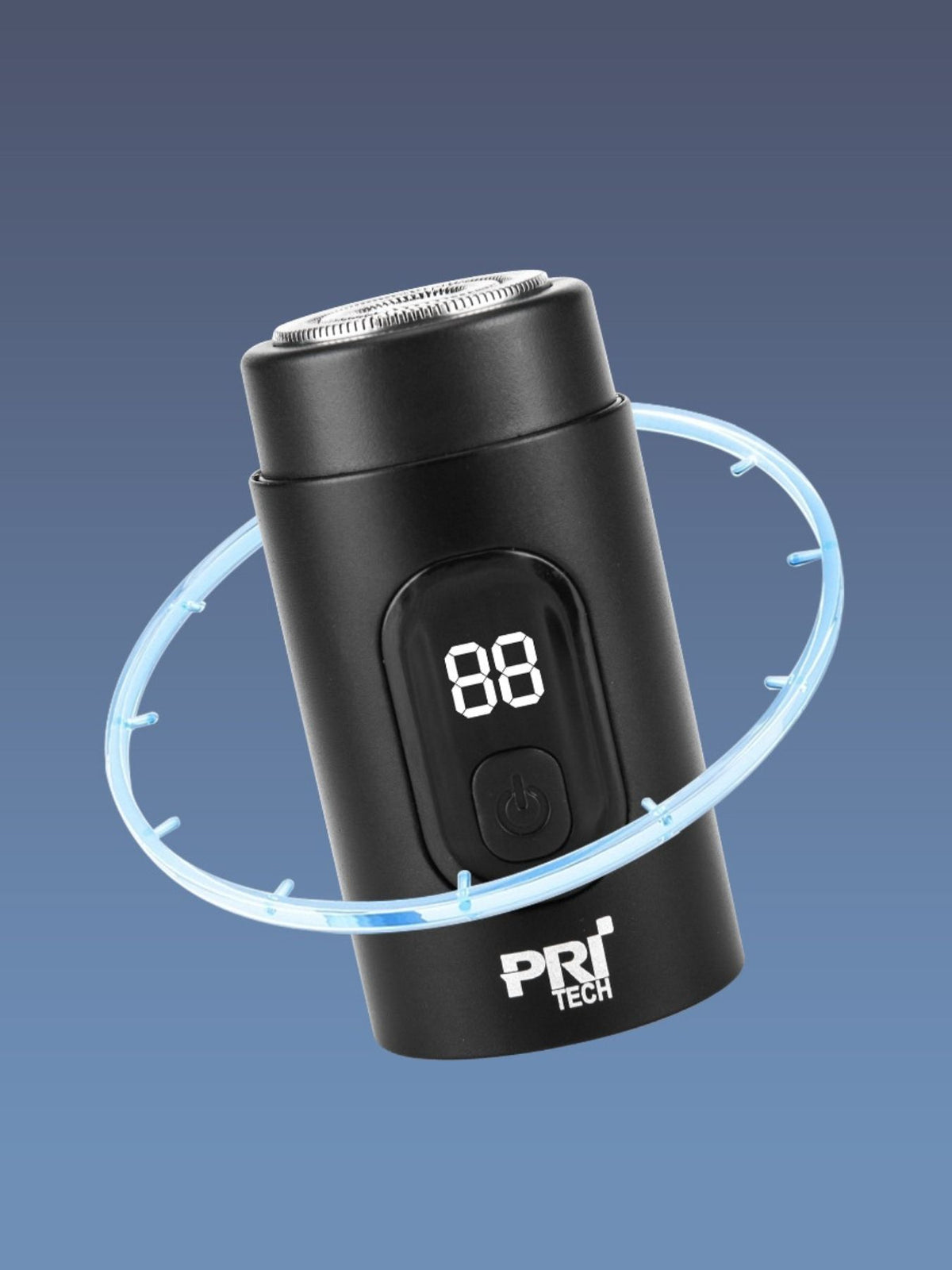 Cordless razor held in hand