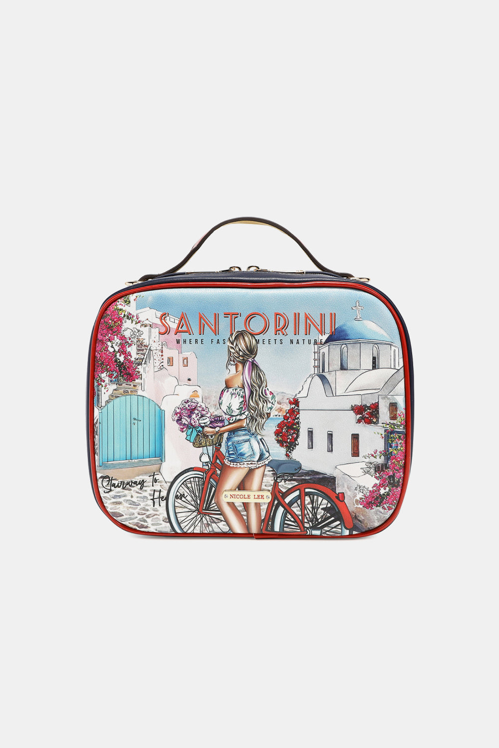 Nicole Lee USA Printed Handbag with Three Pouches Stairway To Heaven One Size - Fashorio