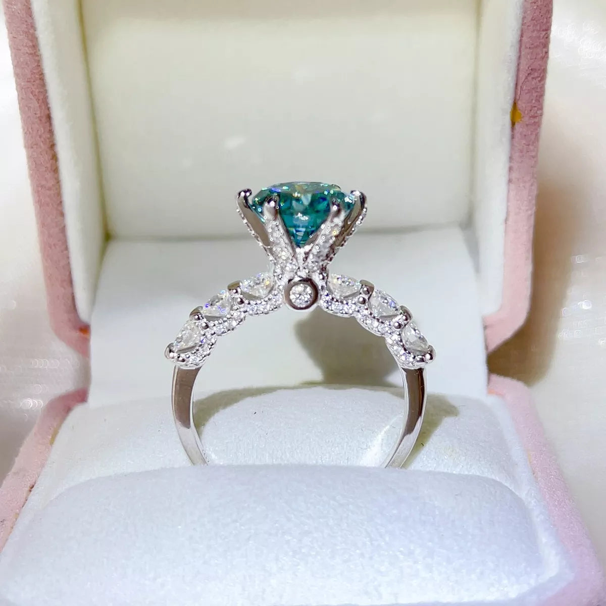 Turquoise statement ring worn on the hand
