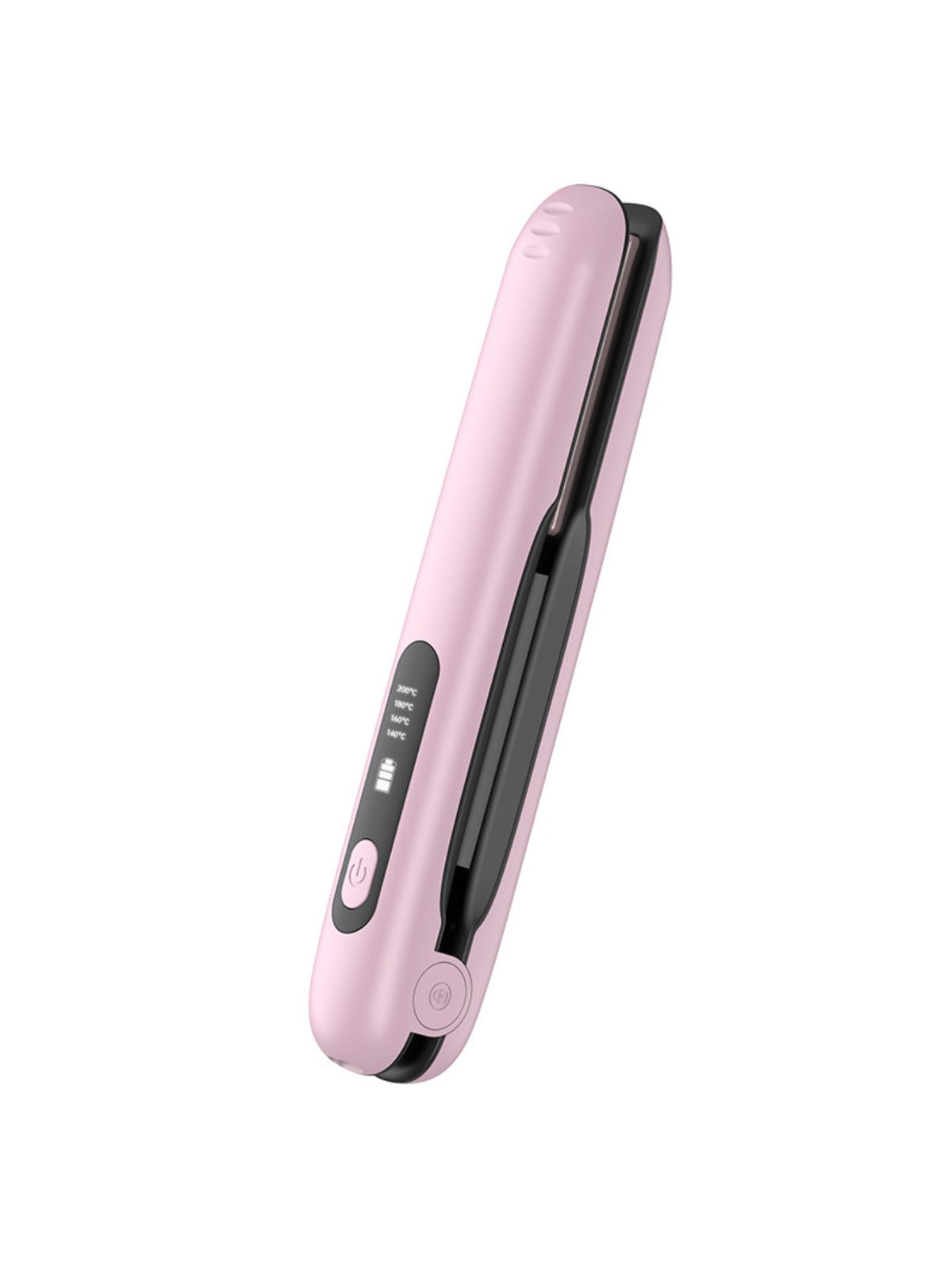 Cordless straightener held in hand