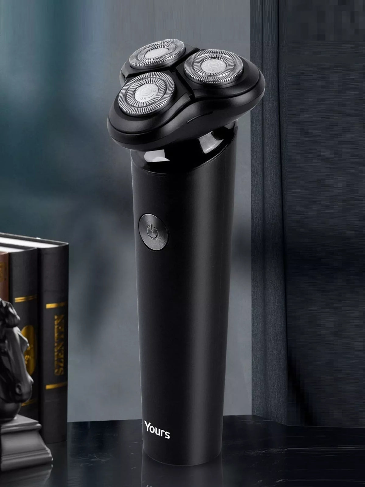 Cordless rotary electric shaver