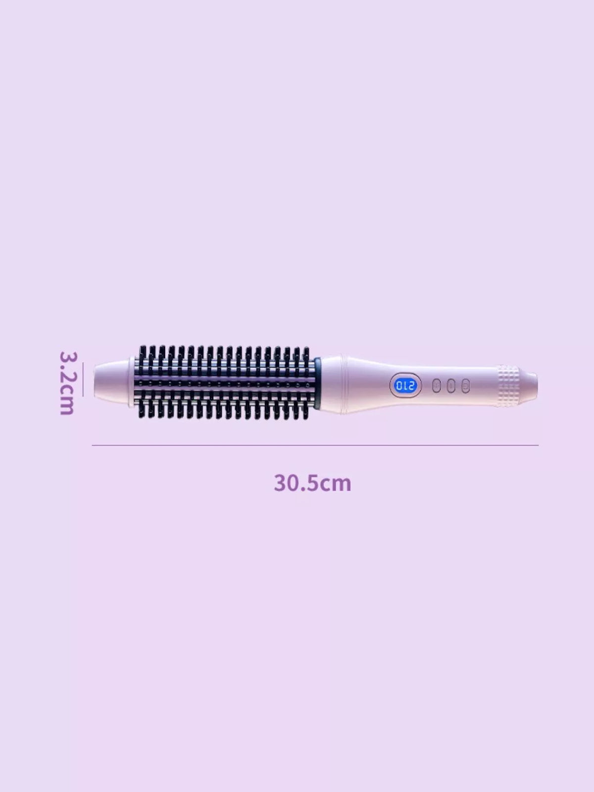 Fast heating hot air brush full view