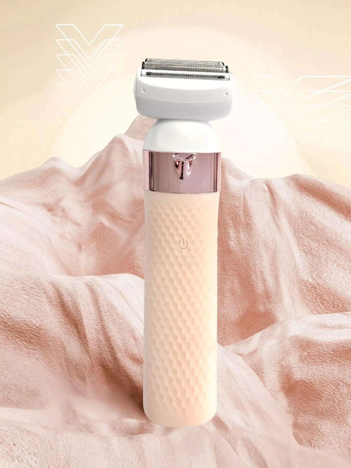 Watermelon pink electric epilator front view