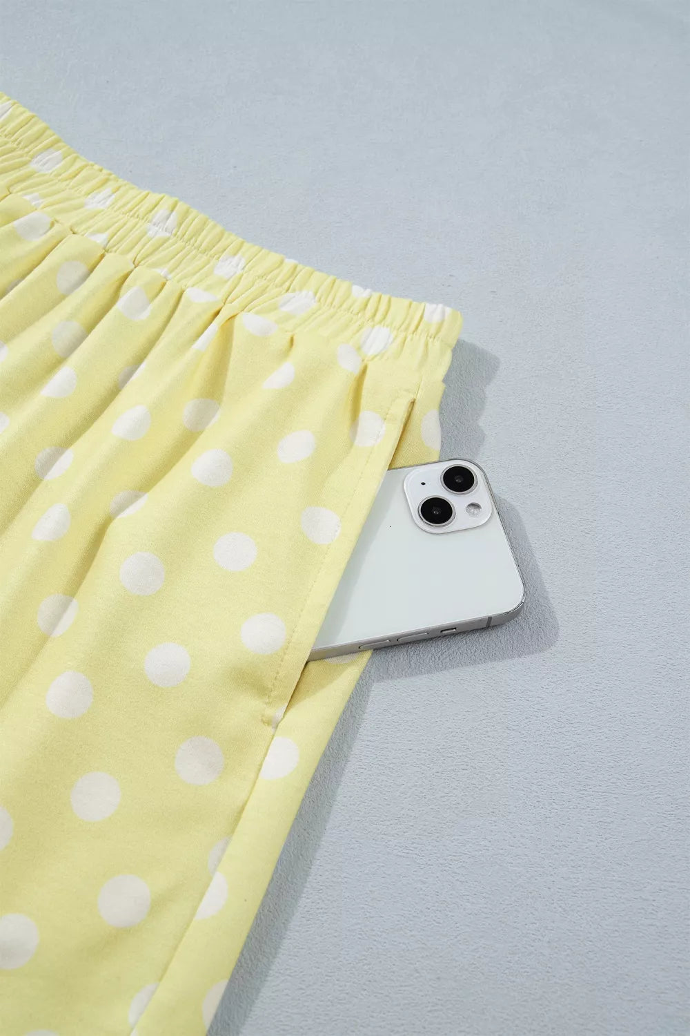 Polka Dot Short Sleeve Top and Shorts Set, view 16