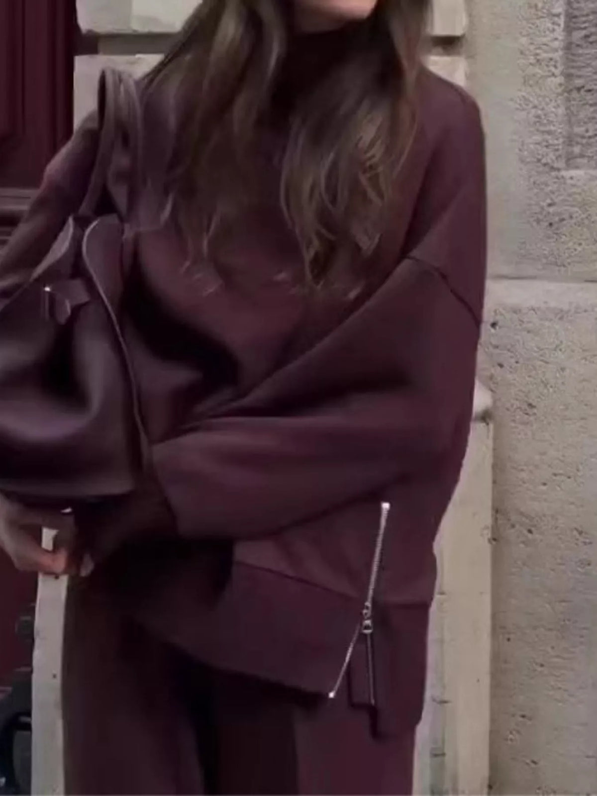 Turtleneck coordinated set full look