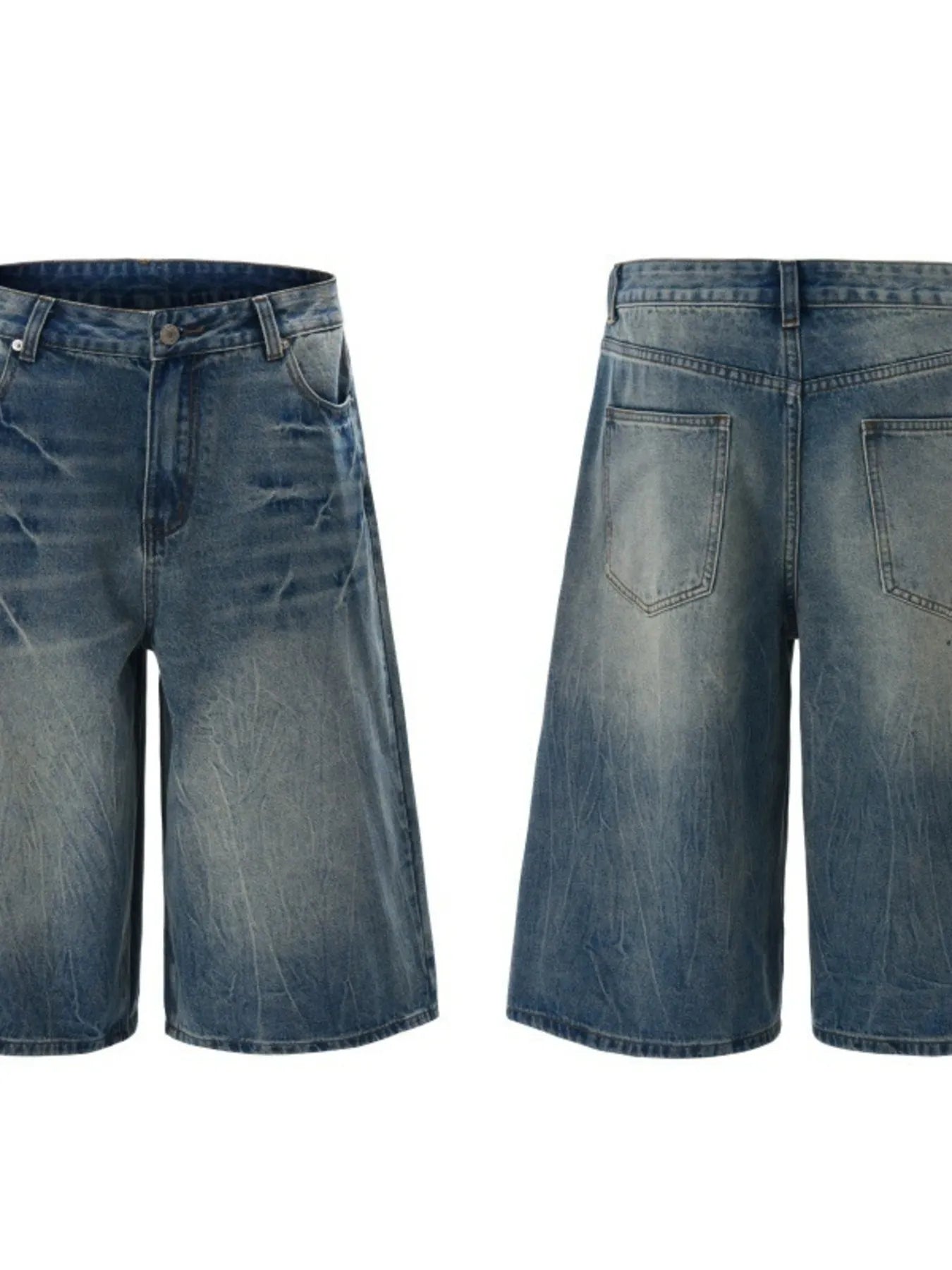 Men's Wash Relaxed Fit Denim Shorts - Fashorio