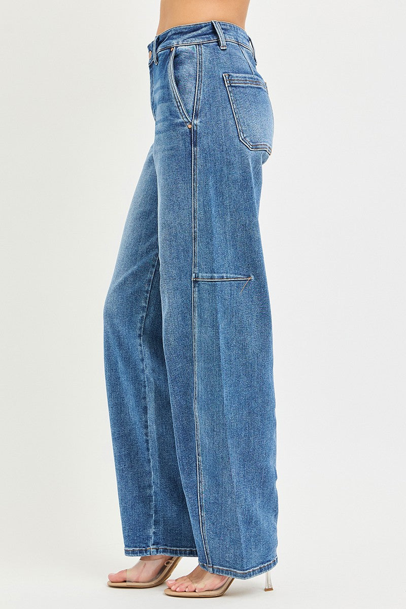 RISEN slouchy baggy jeans back view