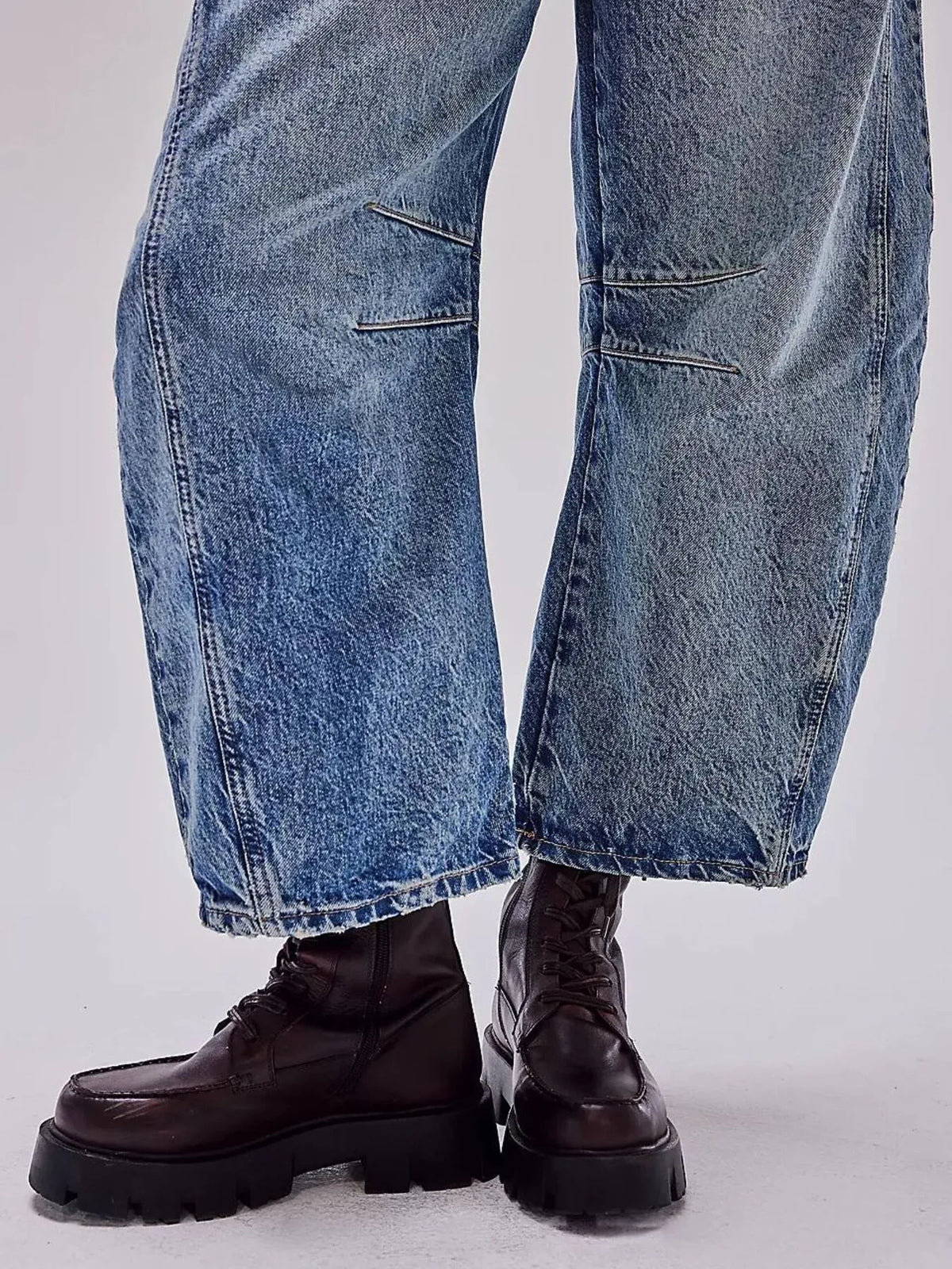 Wide Leg Relaxed Fit Denim Jeans, view 13