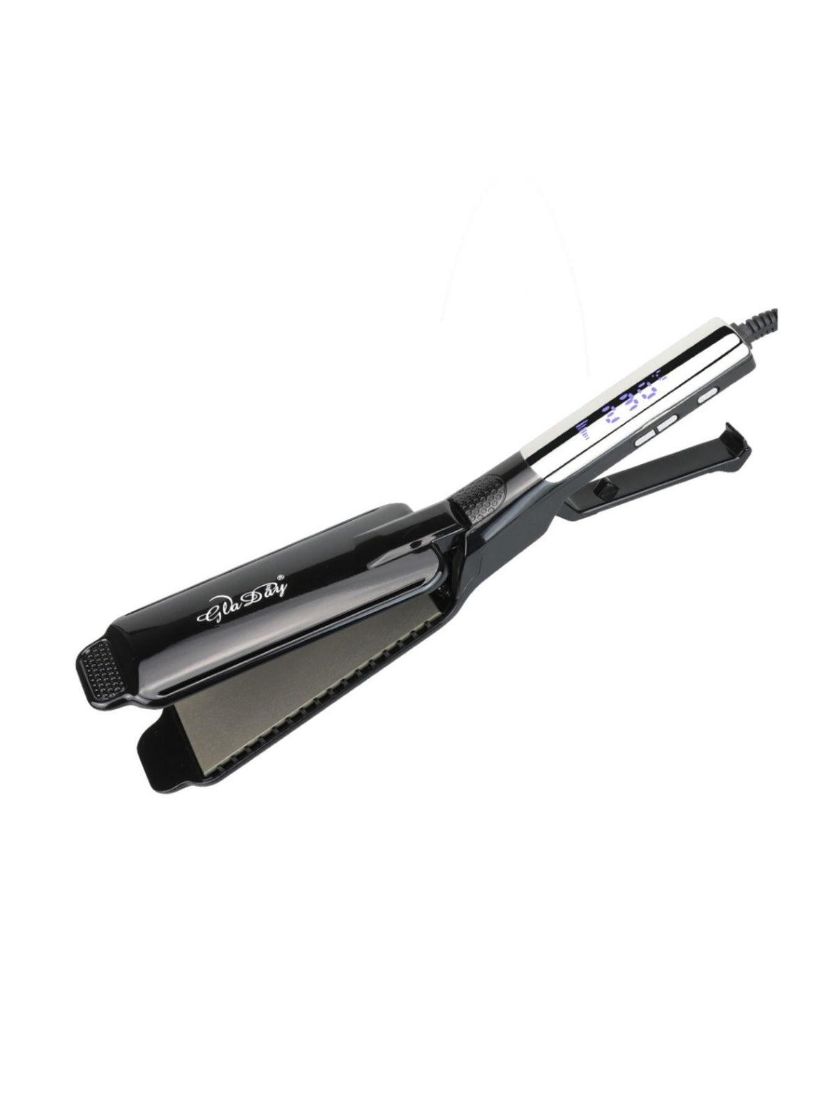 Straightener creating sleek smooth hair