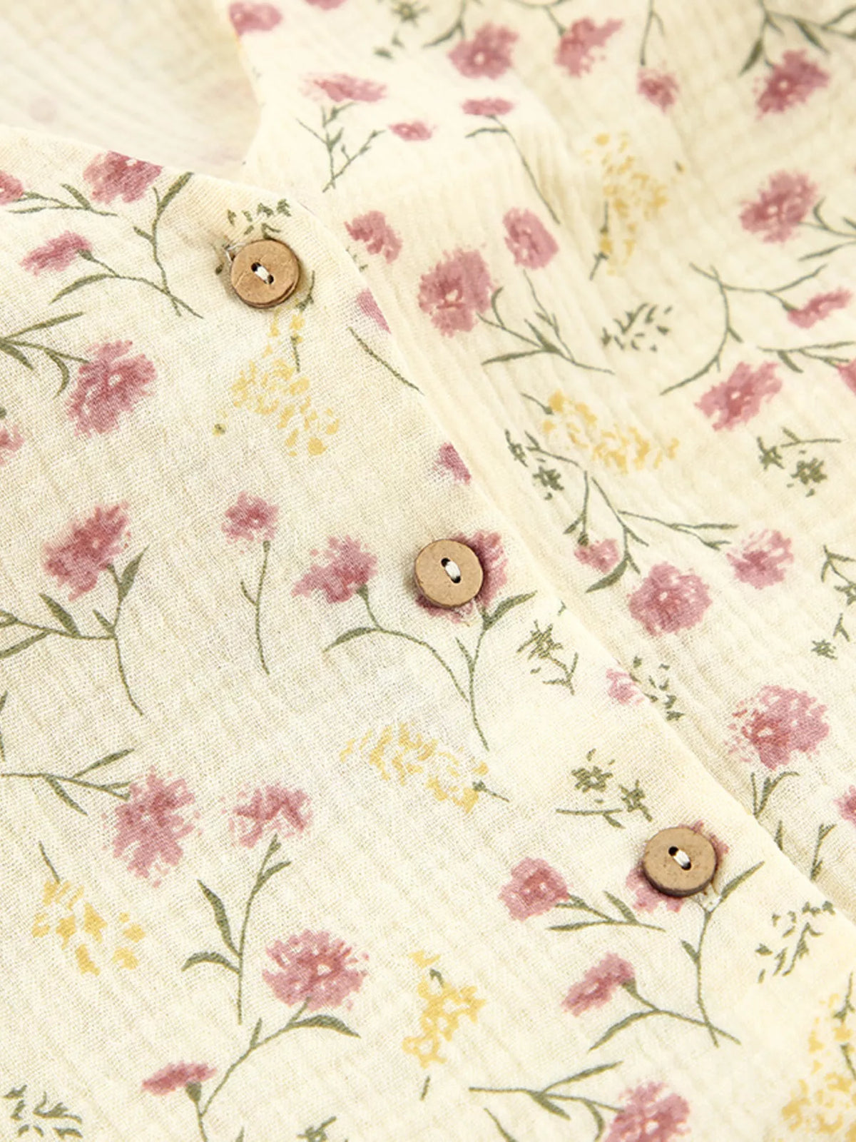Womens floral button down pants set overview