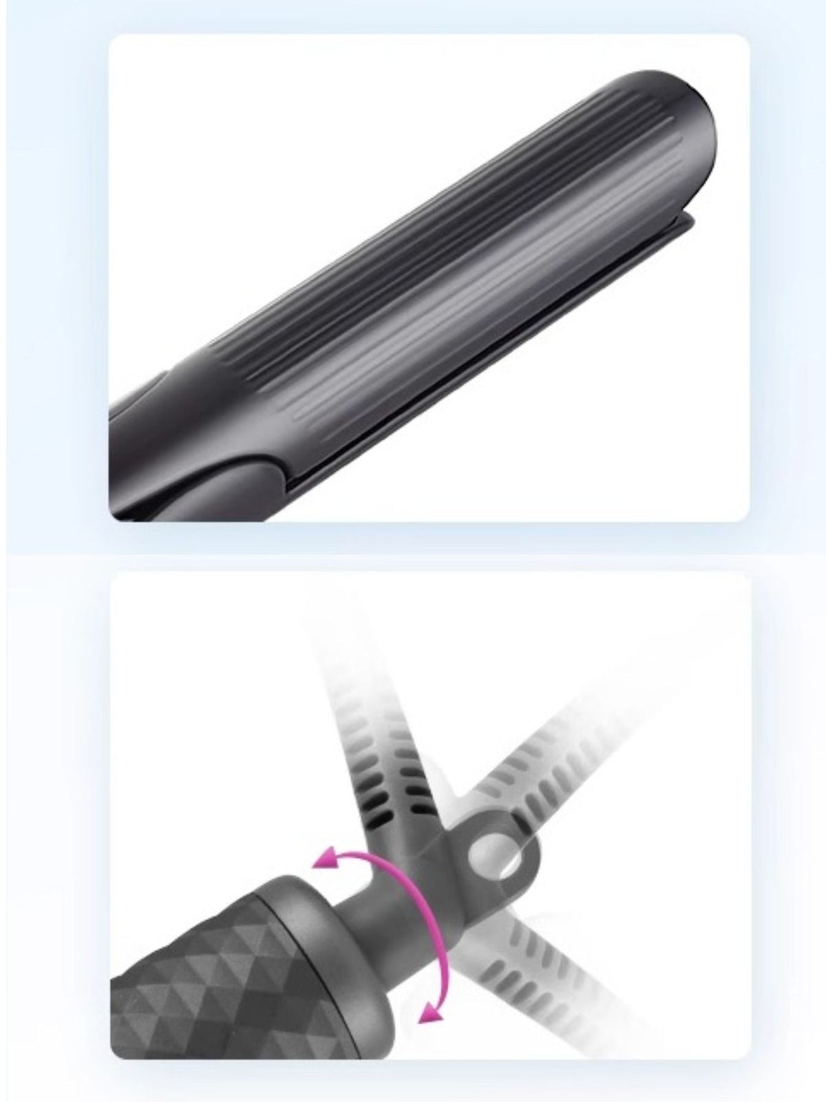 Curling iron in white
