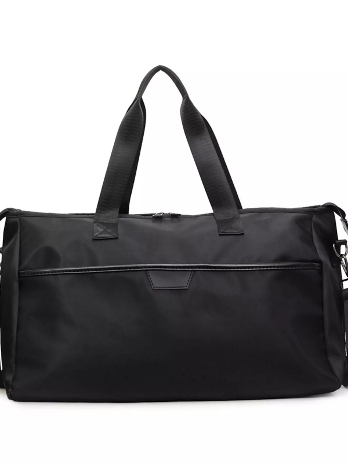 Oxford cloth travel bag handle detail