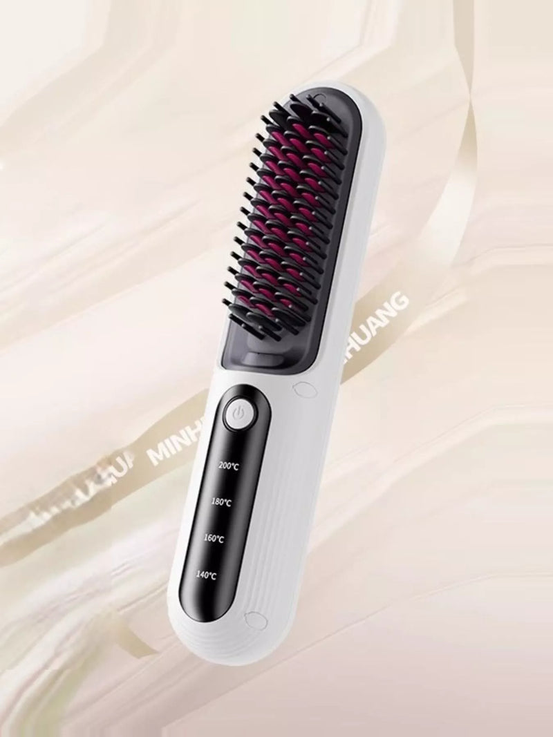 Heated straightening comb full view