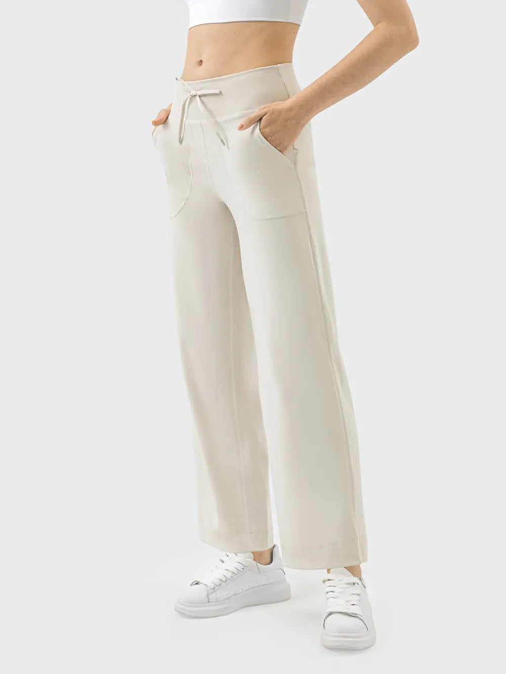 Millennia Drawstring Active Pants with Pockets - Fashorio