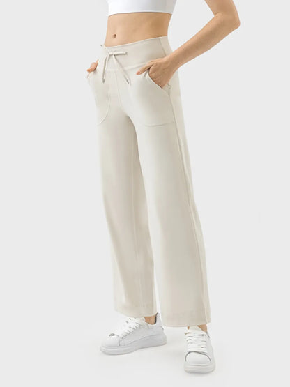 Millennia Drawstring Active Pants with Pockets - Fashorio