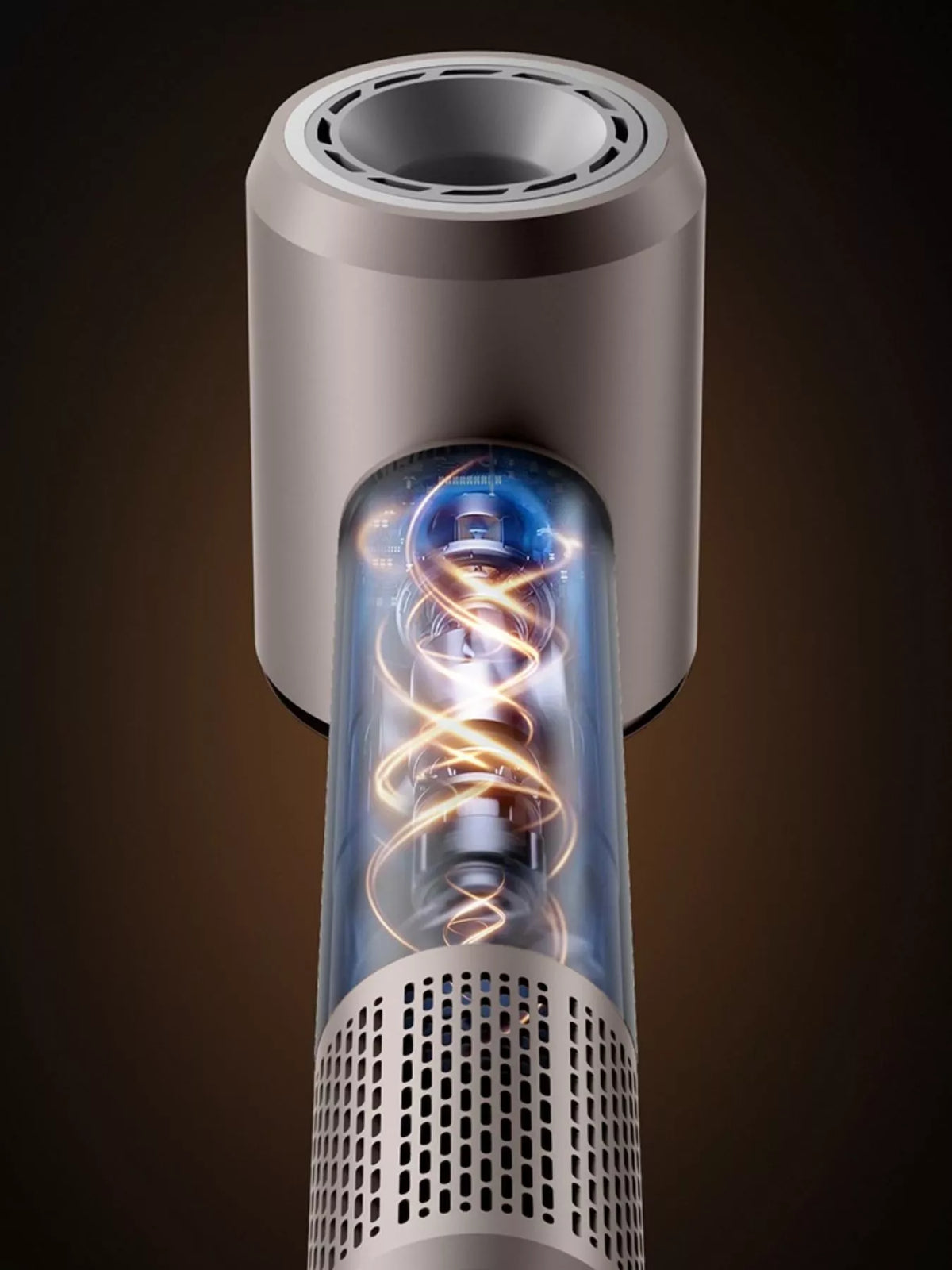 Hair dryer nozzle close up