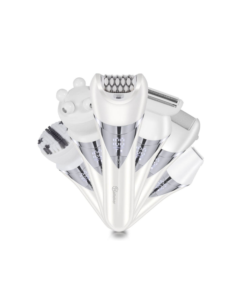 White painless electric epilator set